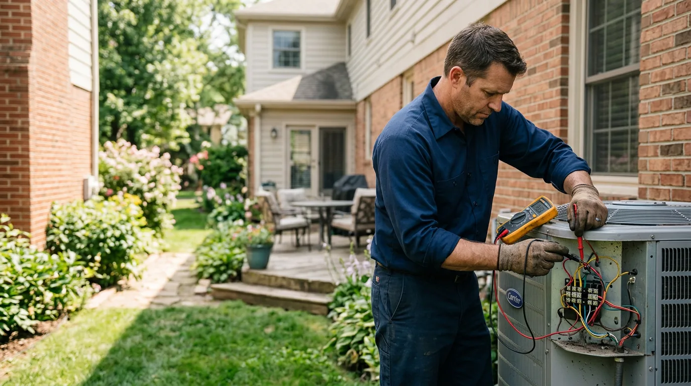 HVAC technician working near Kirby, OH